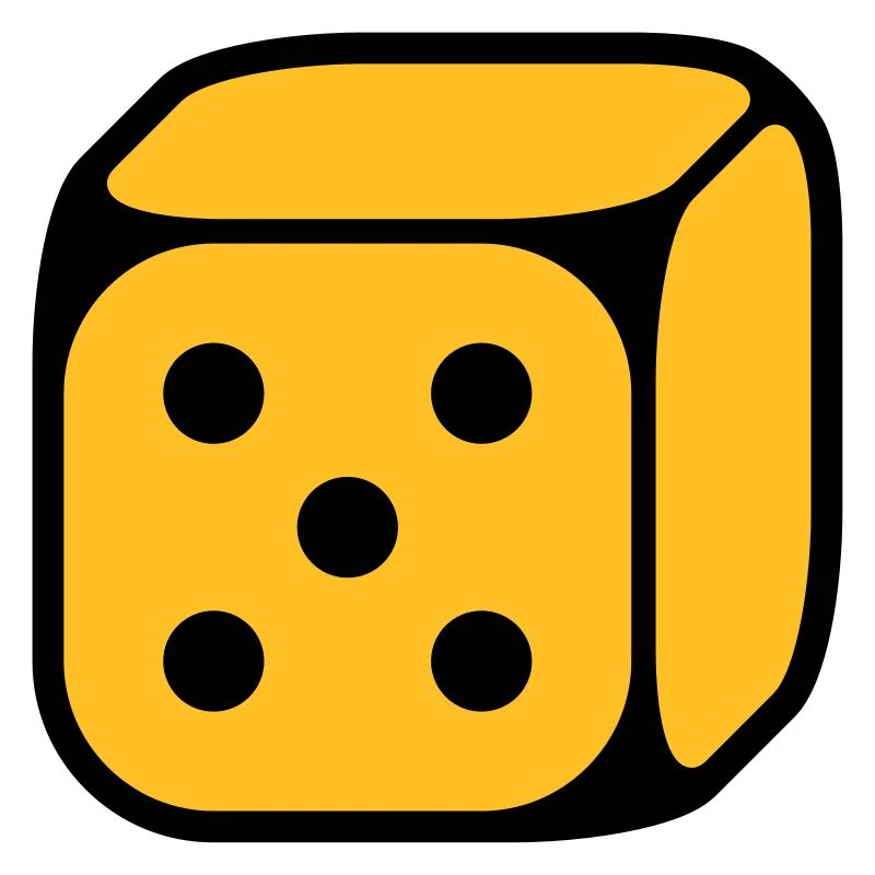 Dé Avec Numéro 5 (Cinq / 2C)