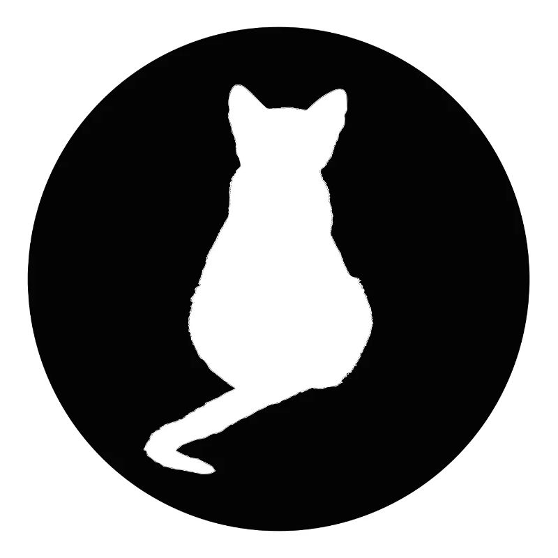 Chat Chat Noir Silhouettes de chat
