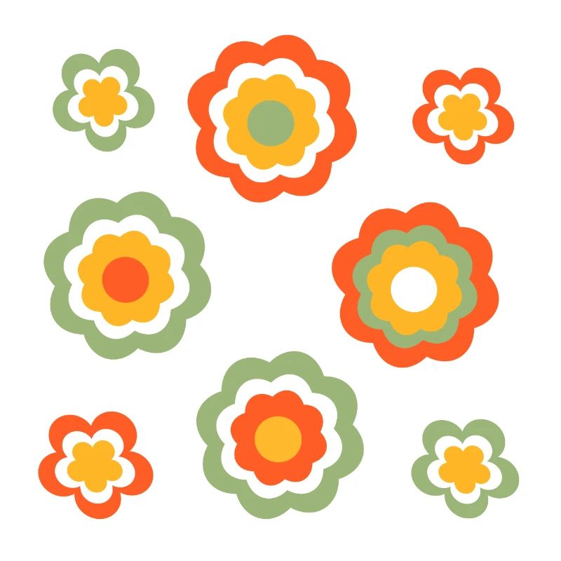70s Flower Pattern