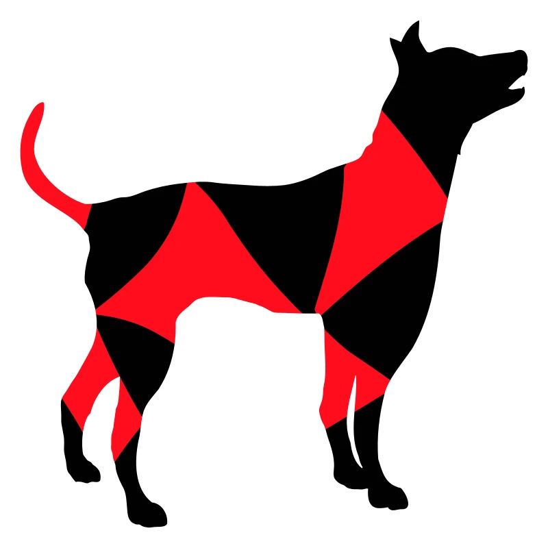 Big Dog Silhouette Cool Pattern