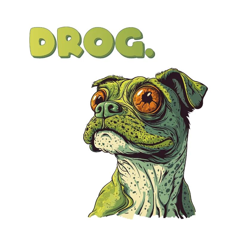 DROG Meme half dog half frog