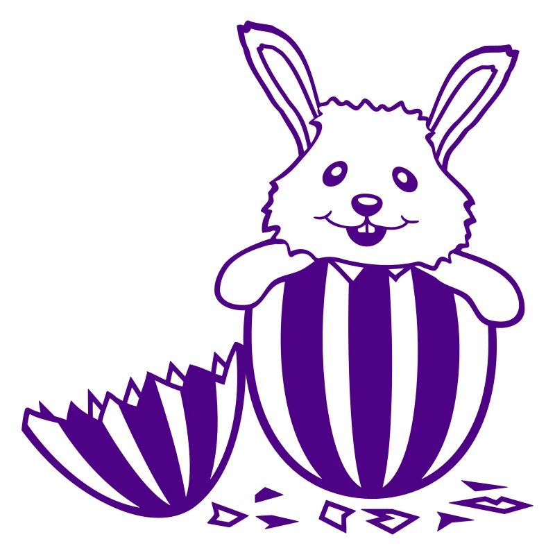 Bunny Easter Egg Easter Bunny Hatched Baby Child