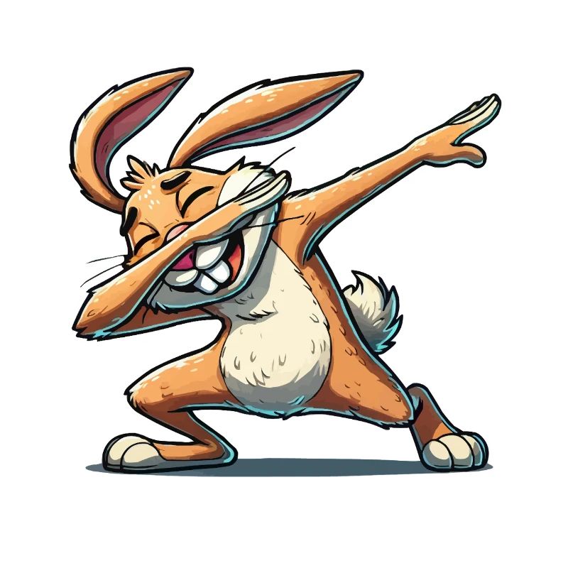 Bunny Dabbing Comic