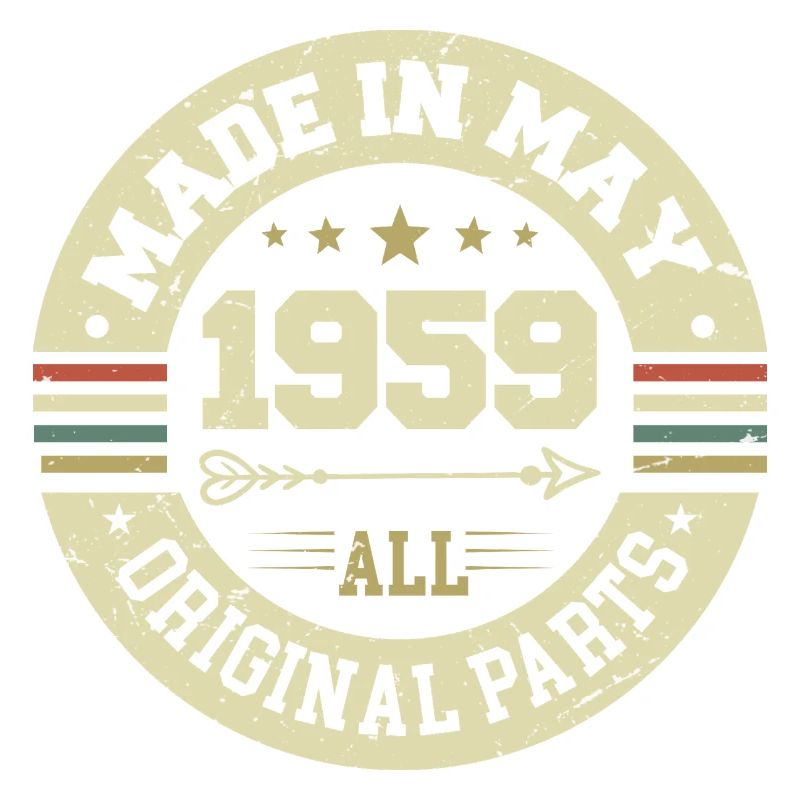 Mai 1959 Jahrestag Mai 1959 Geburtstag May 1959