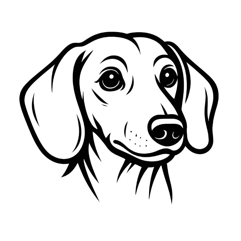 TinyPaws Black & White Edition Dackel Style b