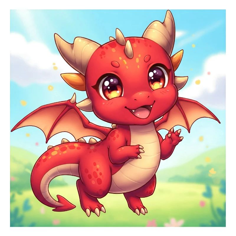 Red Chibi Dragon