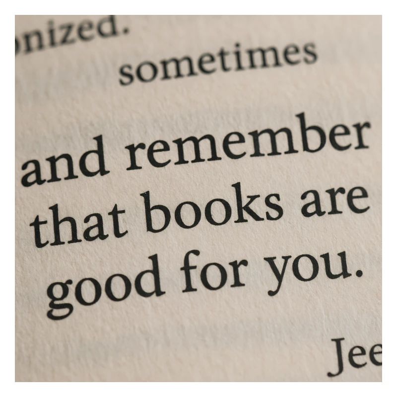 Buchseite - Bücher tun dir gut