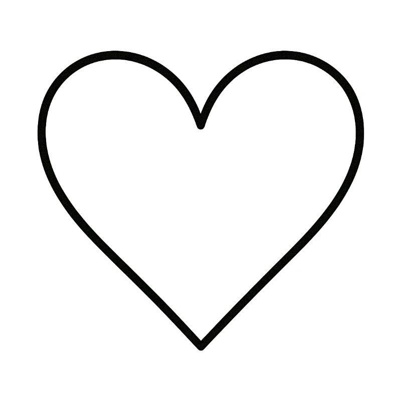 Basic heart black