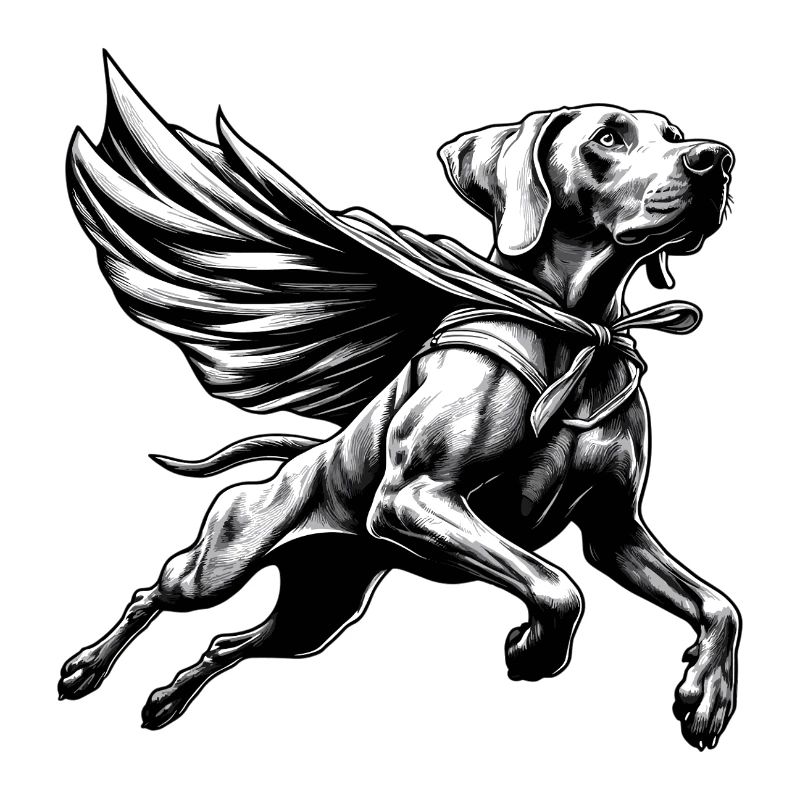 Super Dog Weimaraner Weimi Cape Cape Gift