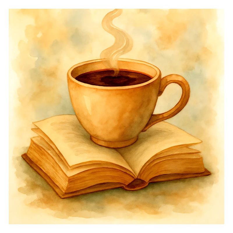 Book and coffee