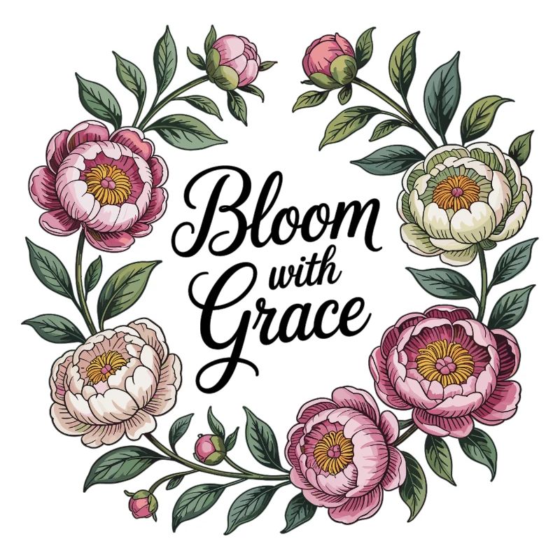 Bloom with Grace – Peony Wreath
