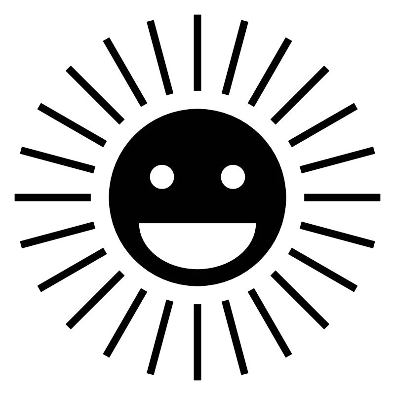 Soleil heureux | Conception de visage de soleil heureux