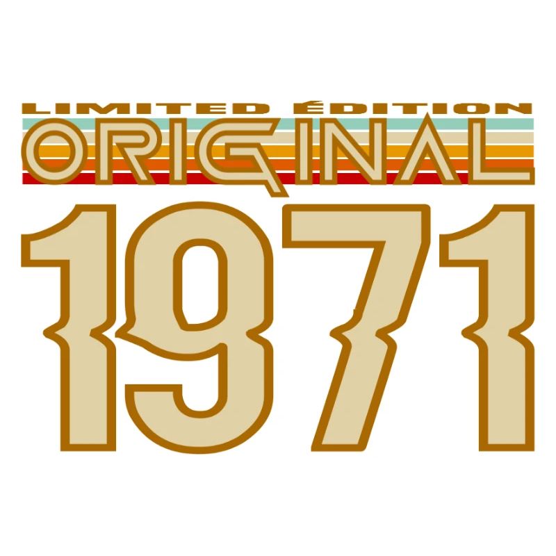 Originale Retro-Typografie von 1971