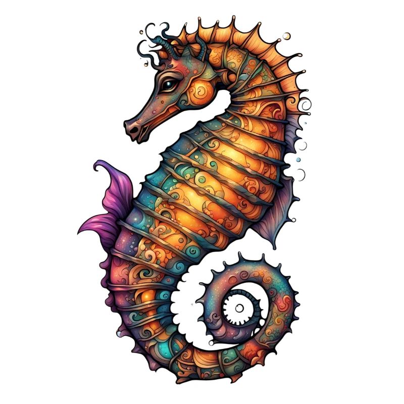 Ornamentseepferdchen Farbmeer