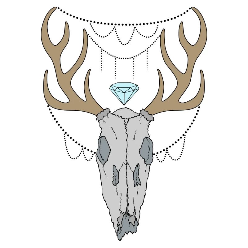 crâne Stag