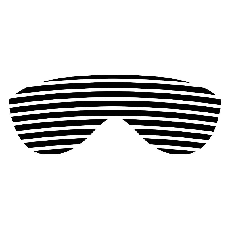Lunettes noires rayées