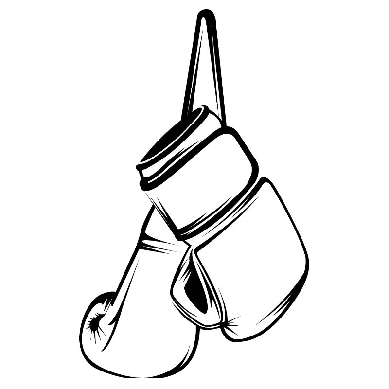 boxe boxeur boxe icône illustration graphique vectoriel
