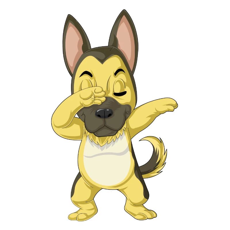 Dabbing German Shepherd