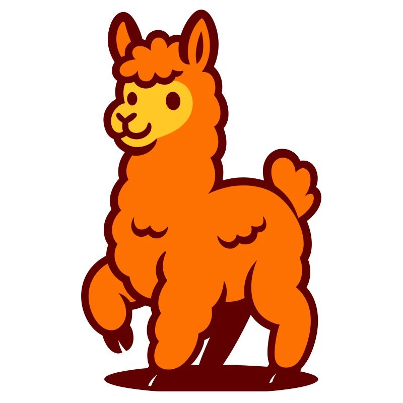 Fröhliches Llama