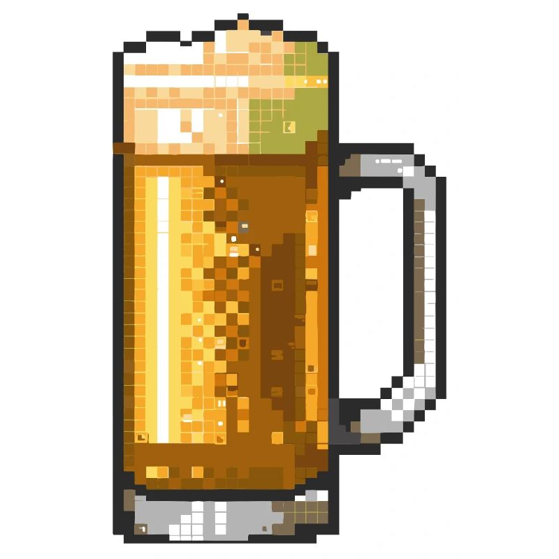 Bierkrug Pixelkunst
