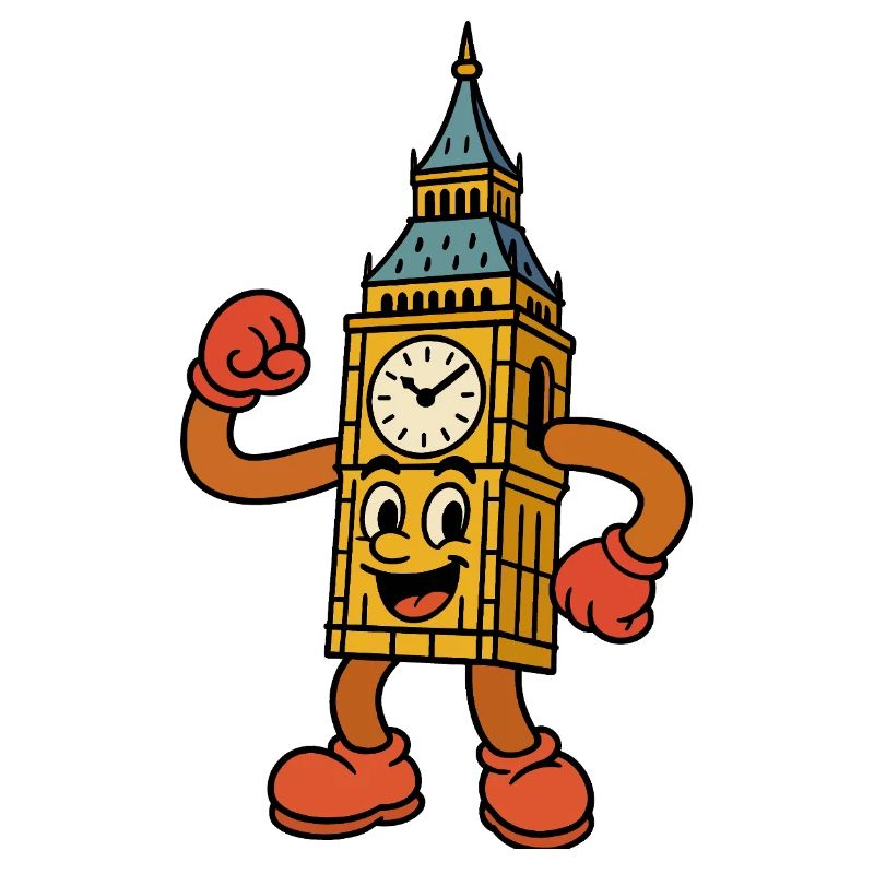 Big talking clock tower