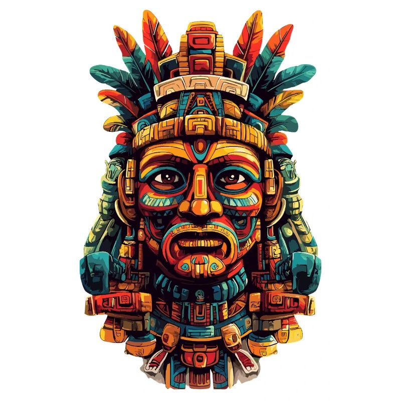 Masque de plume aztèque