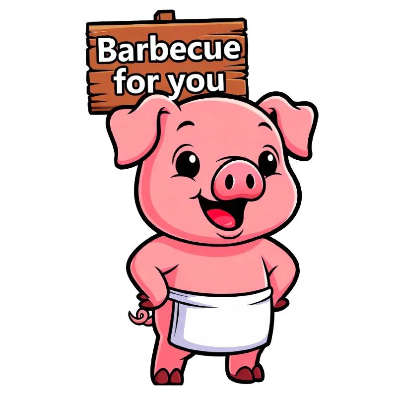 Cricket sign with pig