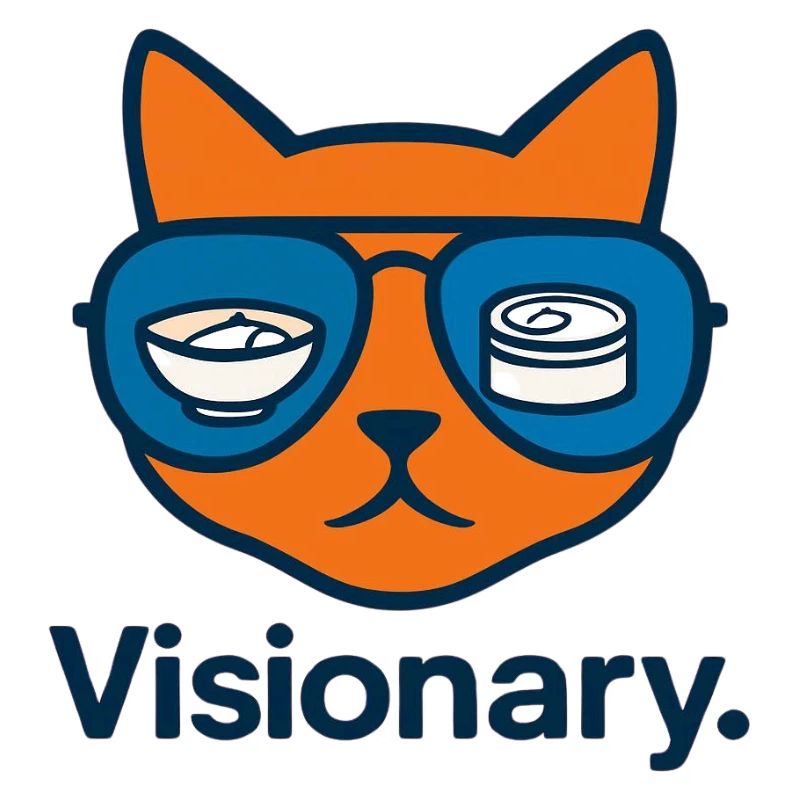 Visionäre Sushi-Katze mit Brille