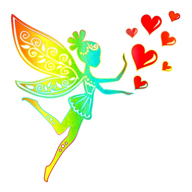 Fee Elfe Herzen Valentinstag Geschenkidee Liebe