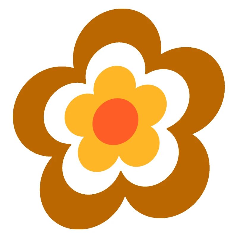 70s Flower Pattern Retro