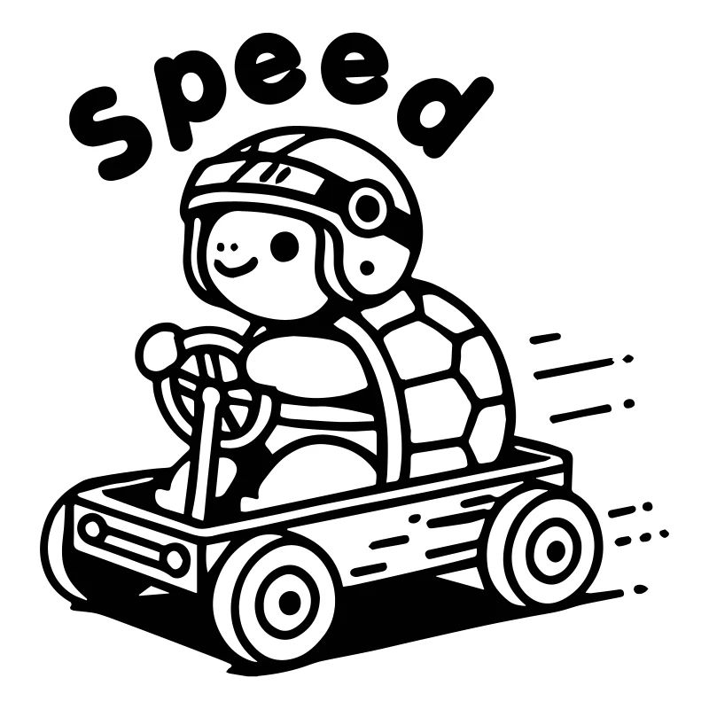 Turtle Racing une caisse à savon - Design « Speed »