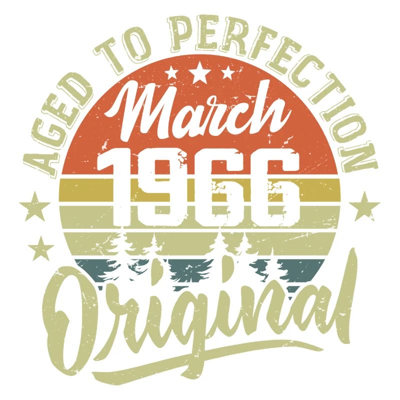 Retro March 1966 Gift March 1966 Born March 1966