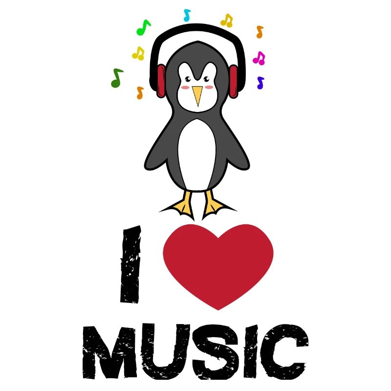 Cool Statement Herz Seevogel Pinguin Tier Vogel