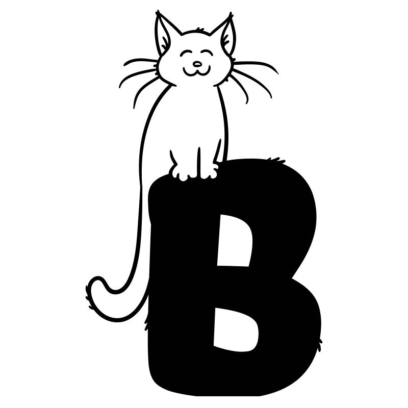 Lettre B du chat