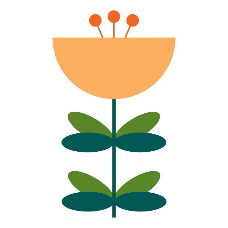 Abstraktes Blüten-Illustrationsdesign