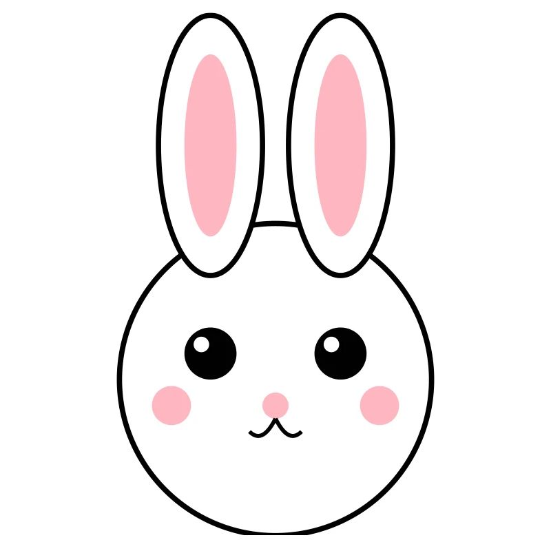 Conception de lapin abstrait coloré