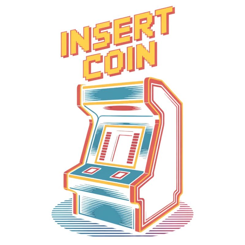 Machine de jeu d'arcade rétro à insérer dans une pièce