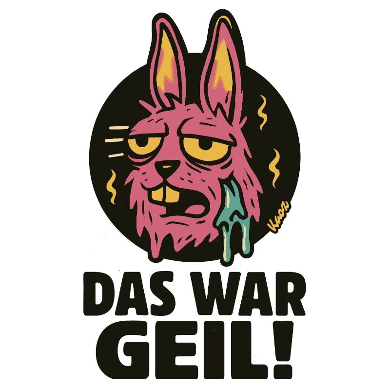 Pinker Hase Graffiti: Das War Geil