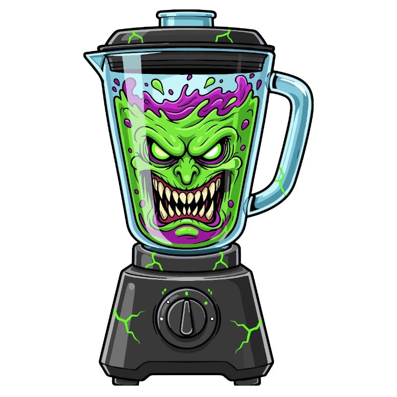 Creepy vegetable blender