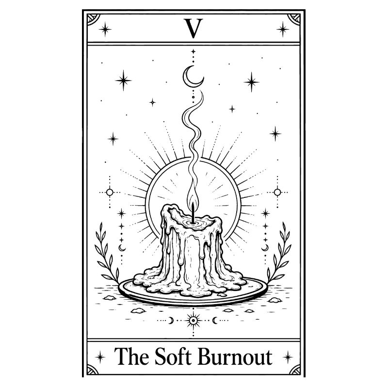 Burnout doux | Carte de tarot