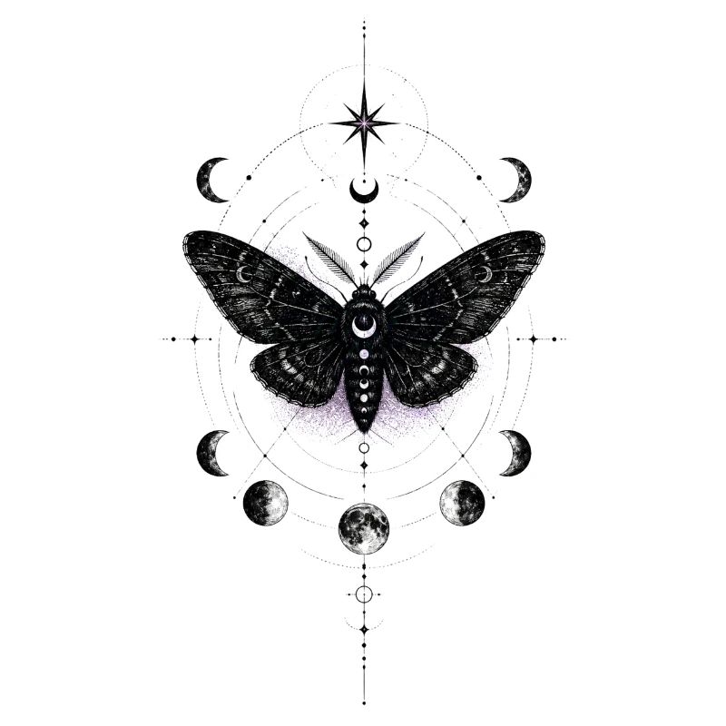 Papillon de nuit au clair de lune dans l’Anneau Céleste
