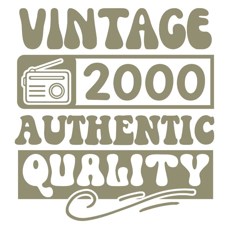 Authentic 2000 Millésime 2000 - Vintage 2000 Rétro