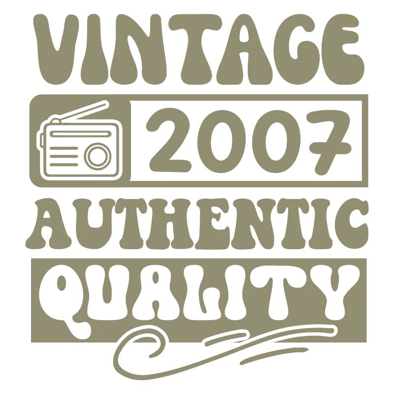 Authentic 2007 Vintage 2007 - Vintage 2007 Retro