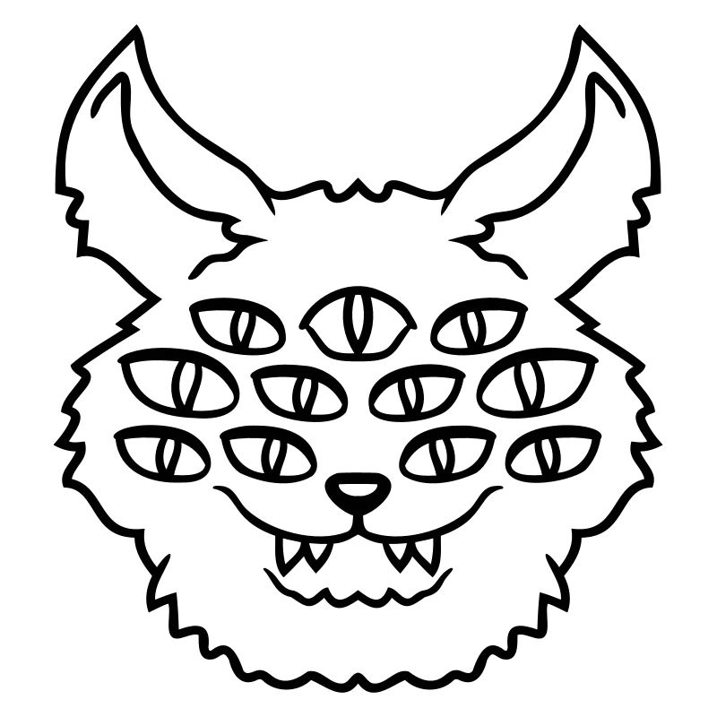 Cat Demon Many Eyes Devil Hell Evil Monster