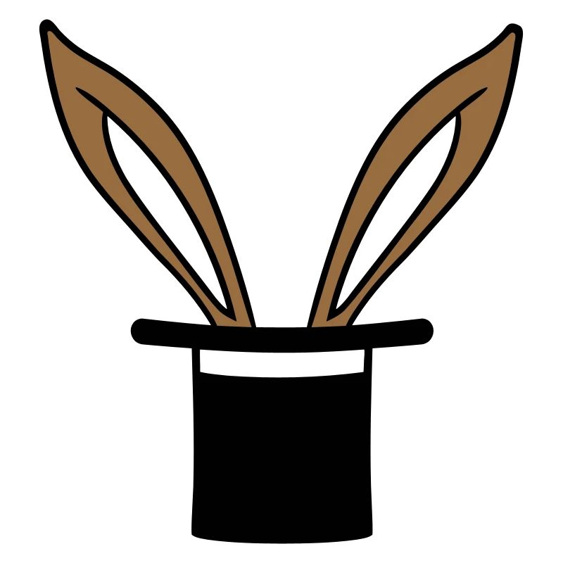Lapin Chapeau Haut de forme Wizard Lapin Wizard Trick