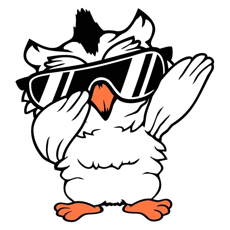 Eule Dabbing Dab Dance Pose Geste Sonnenbrille süß