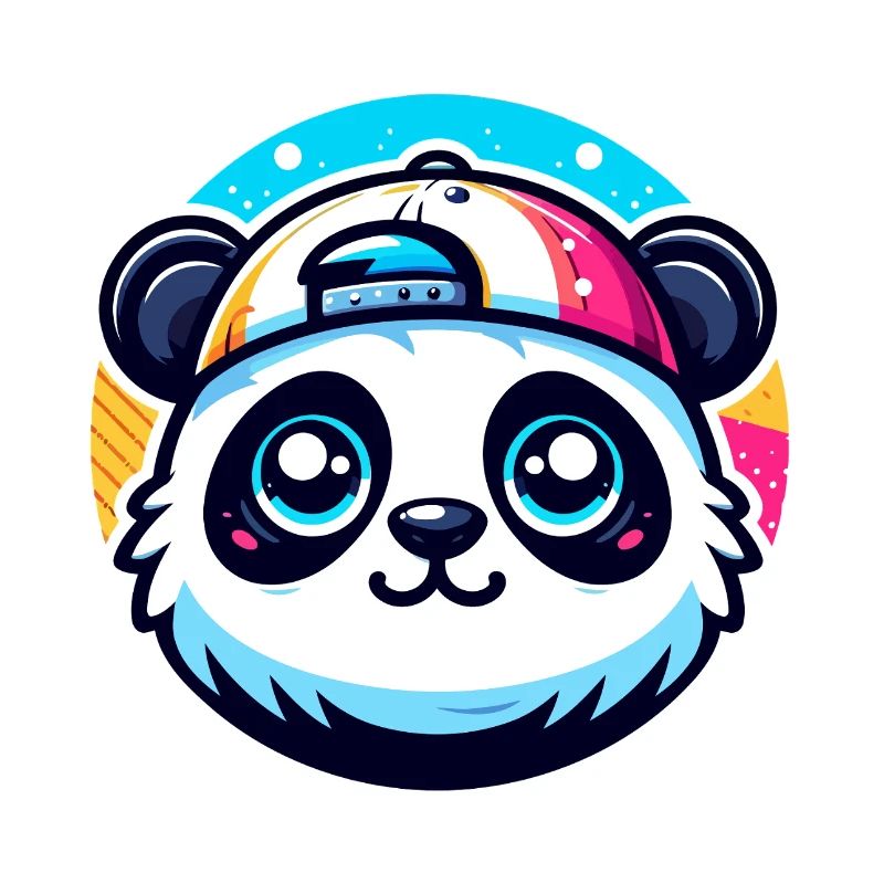 Kawaii Panda with Cap