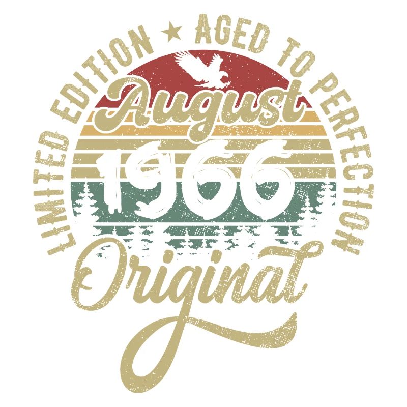 August 1966 Geburtstagsgeschenk August 1966 August