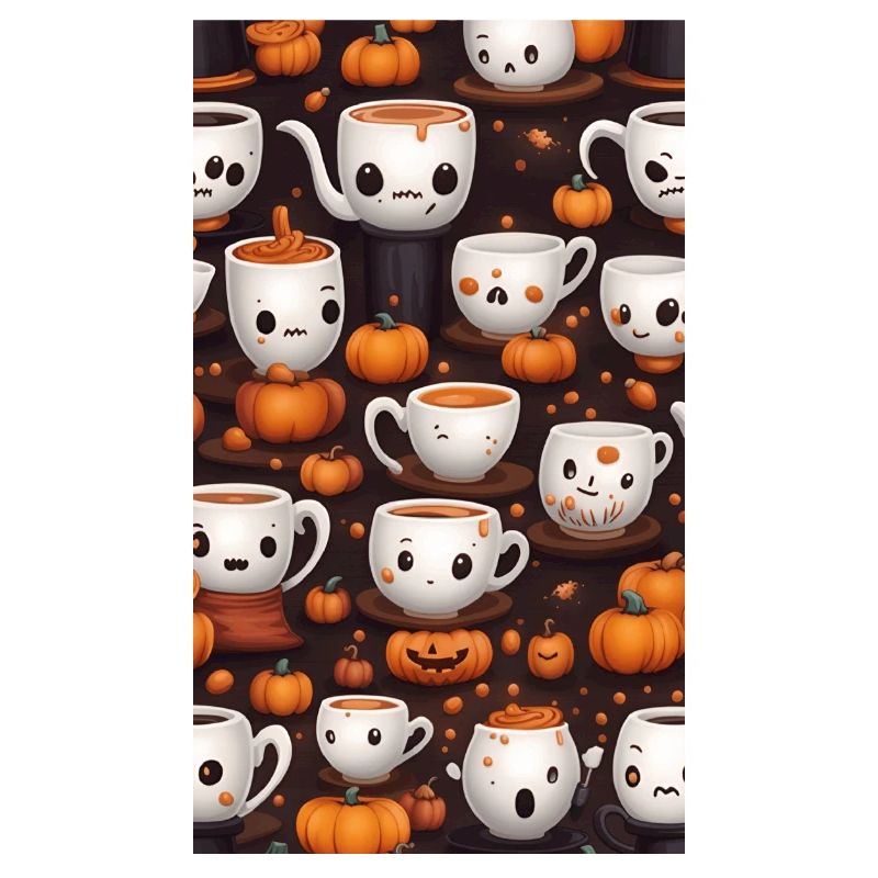 Cafés d'Halloween Mignons et Macabres