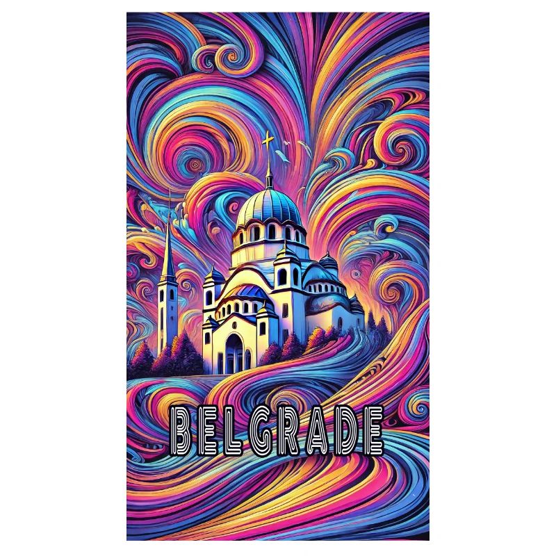 Conception panoramique de Belgrade, Serbie